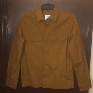Old navy shirt jacket size small dark brown